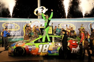 Kyle Busch is not in the Chase, yet.  But, two wins in three races certainly shows he's not going down easy.