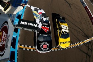 It was that close for Carl Edwards. But, Phoenix is once again Kevin Harvick's yard.
